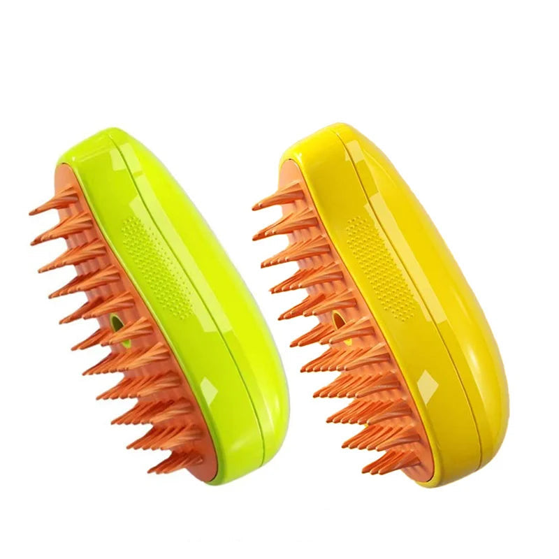 PetHuggle™ Steamy Brush – 3-in-1 Smart Grooming & Massage Tool