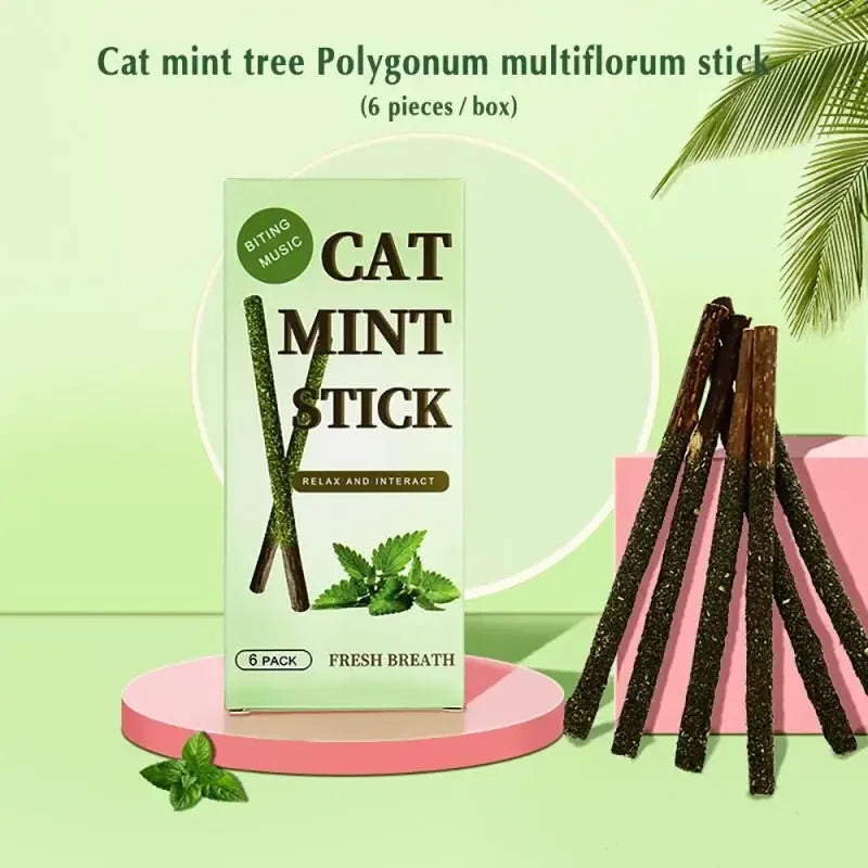 PetHuggle™ Natural Matatabi Cat Sticks – Pure Fun & Clean Teeth!